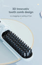 NNEDSZ Cordless Hair Straightener Brush with Adjustable Temperature - Black